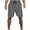 (NEW1)Gray, variant on Thousandth Men's Casual Relaxed Pocket Drawstring Fashionable Breathable Elastic Waist Five Quarter Athletic Fitness Shorts