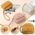thumbnail image 2 of Elegant Korean Style Mini Wallet For Women, PU Leather Small Coin Purse With Keychain, Cute Zipper Card Holder For Girls Students, 2 of 8