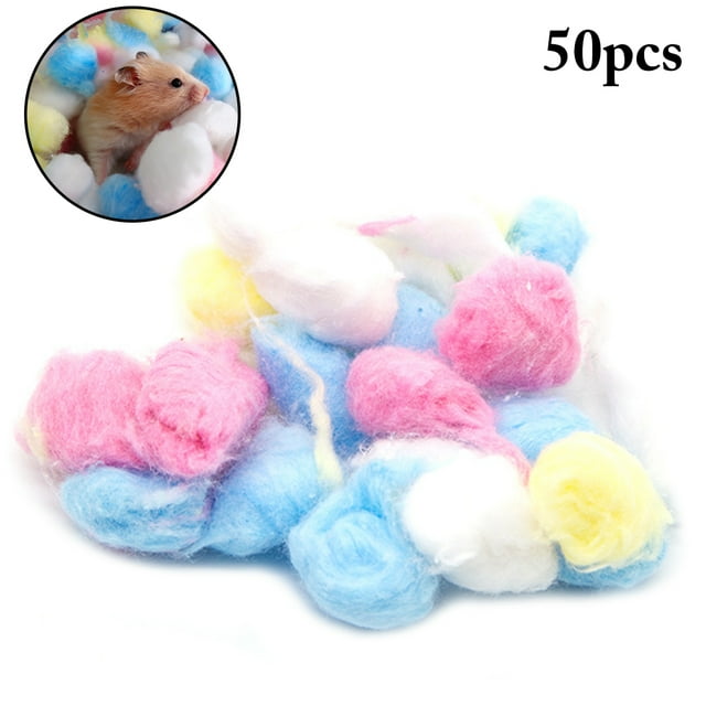 Boules de Coton Matériel de Nidification pour Hamster Accessoires de Cage pour Hamster