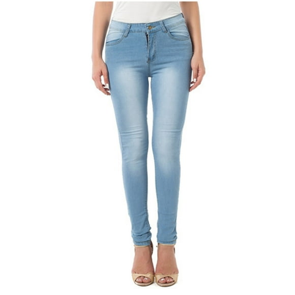 HXWCHs Plus Size Mom Jeans Women's Denim Jeans with Slim Waist and Gradient Wash Mid Rise Regular Fit Trousers L Blue