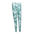 thumbnail image 5 of Women Casual Pants, Tie Dyeing Side Pockets Elastic Band High Waist Bottoms, Loose-Fit Long Stretchy Daily Wear Trousers, 5 of 10