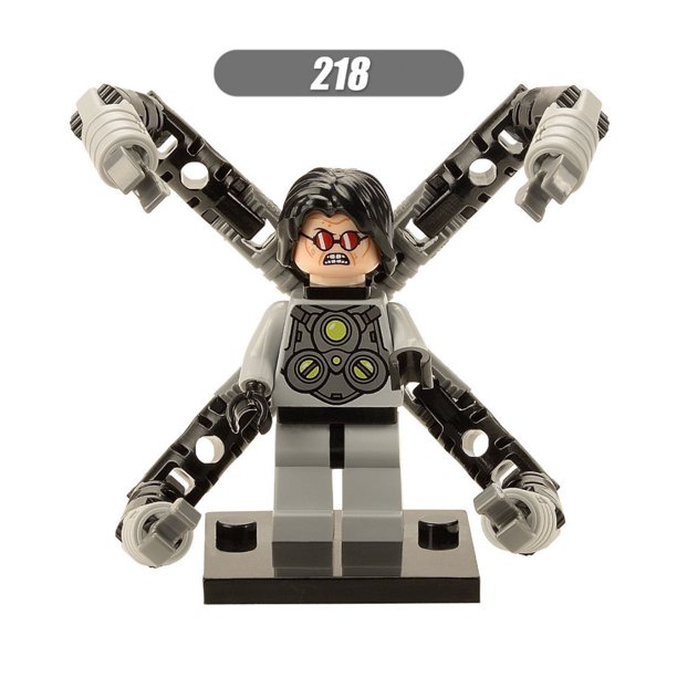 XH Brand Popular Super Heroes Individual Bat American Spider Octopus Man Mini Figuras De Plástico Bloques De Construcción Conjunto De Juguete