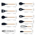 thumbnail image 2 of DJN Clearance Cutter Silicone Cooking Utensils Set Heat Kitchen Utensils 19 Pieces Kitchen Utensil Set . Silica Gel Pink One Size, 2 of 3