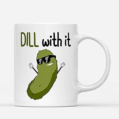 Dill Pickle Mug-pickle Gifts Men-pickle Gifts Women-pickle Coffee  Mug-pickle Lover Gift-pickles Coffee Cup-waving Pickle Mug-funny Pickle Gi  
