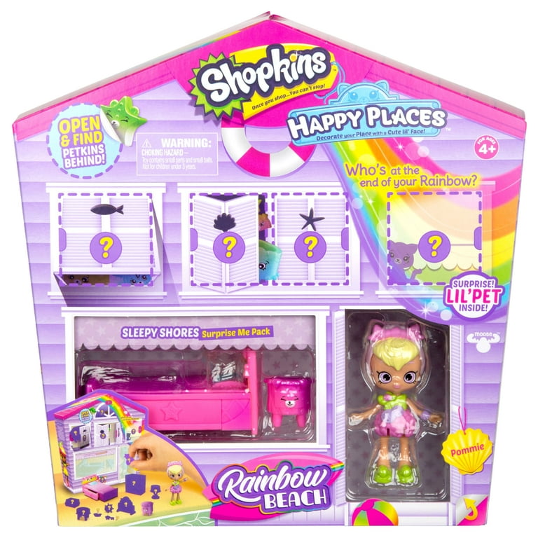 Shopkins Happy Places Rainbow Beach Furniture Set Sleepy Shores Walmart
