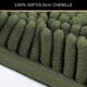 thumbnail image 4 of 1pc Luxury Loden Color Shaggy Bath Mat - Soft Chenille Plush Rug for Non-Slip Bathroom, Bedroom, and Living Room - Washable Microfiber Rug with Soft Texture, 4 of 4