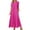 Hot Pink, variant on Summer Fashion Plus Size Skirts for Women Trendy Clothes 2025 Casual Solid Color Round Neck Pocket Short Sleeved Up to 65% off!