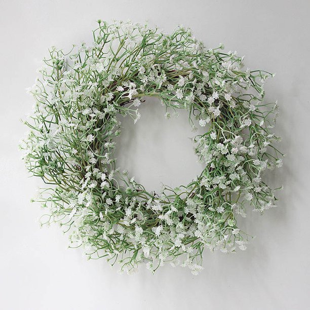 Home Wall Artificial Babys Breath Wreath Garland Wedding Prop