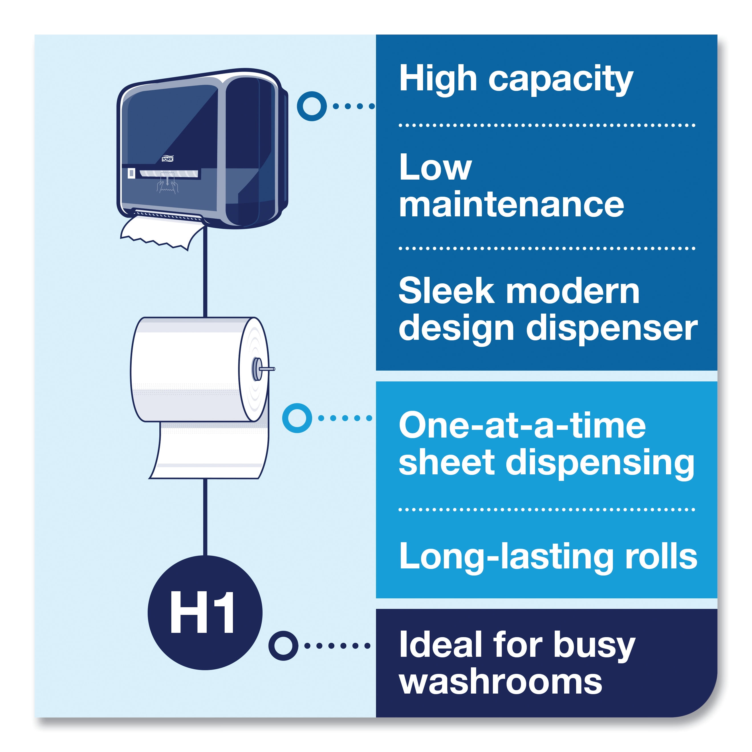 Tork Matic Paper Hand Towel Roll Natural Universal Paper Towel, 6 Rolls
