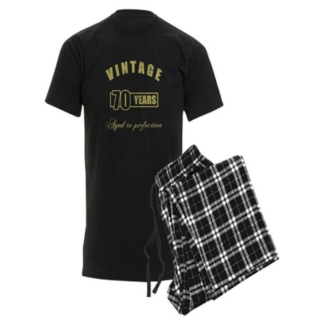 

CafePress - Vintage 70Th Birthday - Men s Dark Pajamas