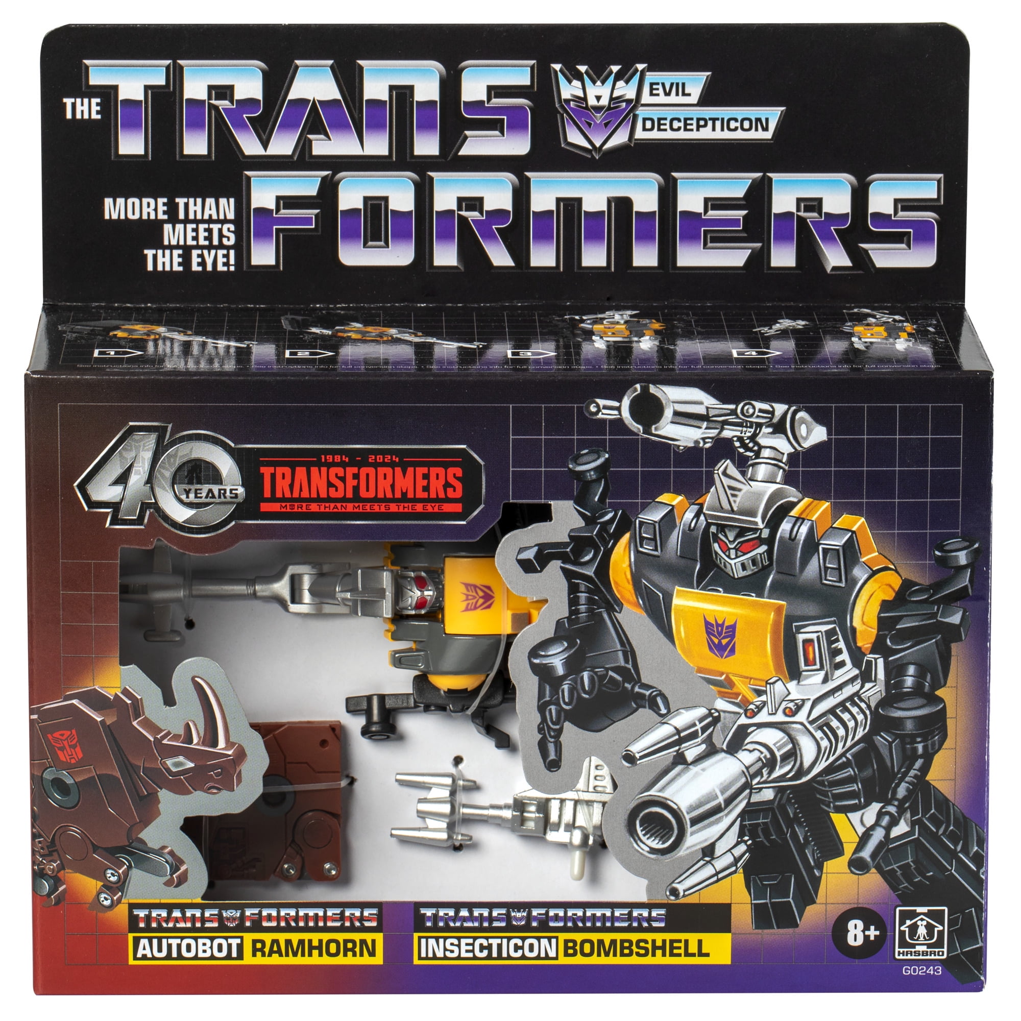 Transformers Retro 40th G1 Bombshell & Ramhorn 5 & 2” Action
