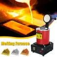 thumbnail image 6 of Commercial-Grade 1500W Electric Metal Foundry - 3KG Capacity Gold/Silver Smelting Machine with Safety Shield, 6 of 9