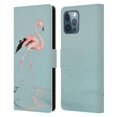 thumbnail image 1 of Head Case Designs Officially Licensed LebensArt Beings Flamingo Leather Book Wallet Case Cover Compatible with Apple iPhone 12 Pro Max, 1 of 6