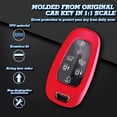 thumbnail image 3 of Xotic Tech Red Soft TPU 360°Full Protection Remote Key Fob Cover Case Compatible with Hyundai Sonata Tucson Santa Fe 2020-2022, 3 of 9