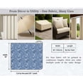 thumbnail image 6 of Soimoi 56 Inch Wide Waterproof Taffeta Fabric by The Yard | Blue Leaves Print | Outdoor Use for Furniture Covers, Umbrellas, Patio Decor & More, 6 of 7