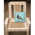 thumbnail image 2 of Carolines Treasures BB8161PW1818 Marragansett Turkey Blue Check Fabric Decorative Pillow, 18 x 18 in., 2 of 2
