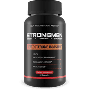 Strongmen Testosterone Booster for Men - Increase Performance, Pleasure, and Size - Improve Energy, Endurance, and Weight Loss - 60 Capsules