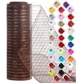 thumbnail image 1 of Mesh Ribbon for Wreaths 10 Inch x 30 Foot Wreath Mesh Rolls with Shiny Metallic Foil for Easter Christmas Party Wedding Home Decor DIY Craft Projects and Gift Wrapping, 1 of 7