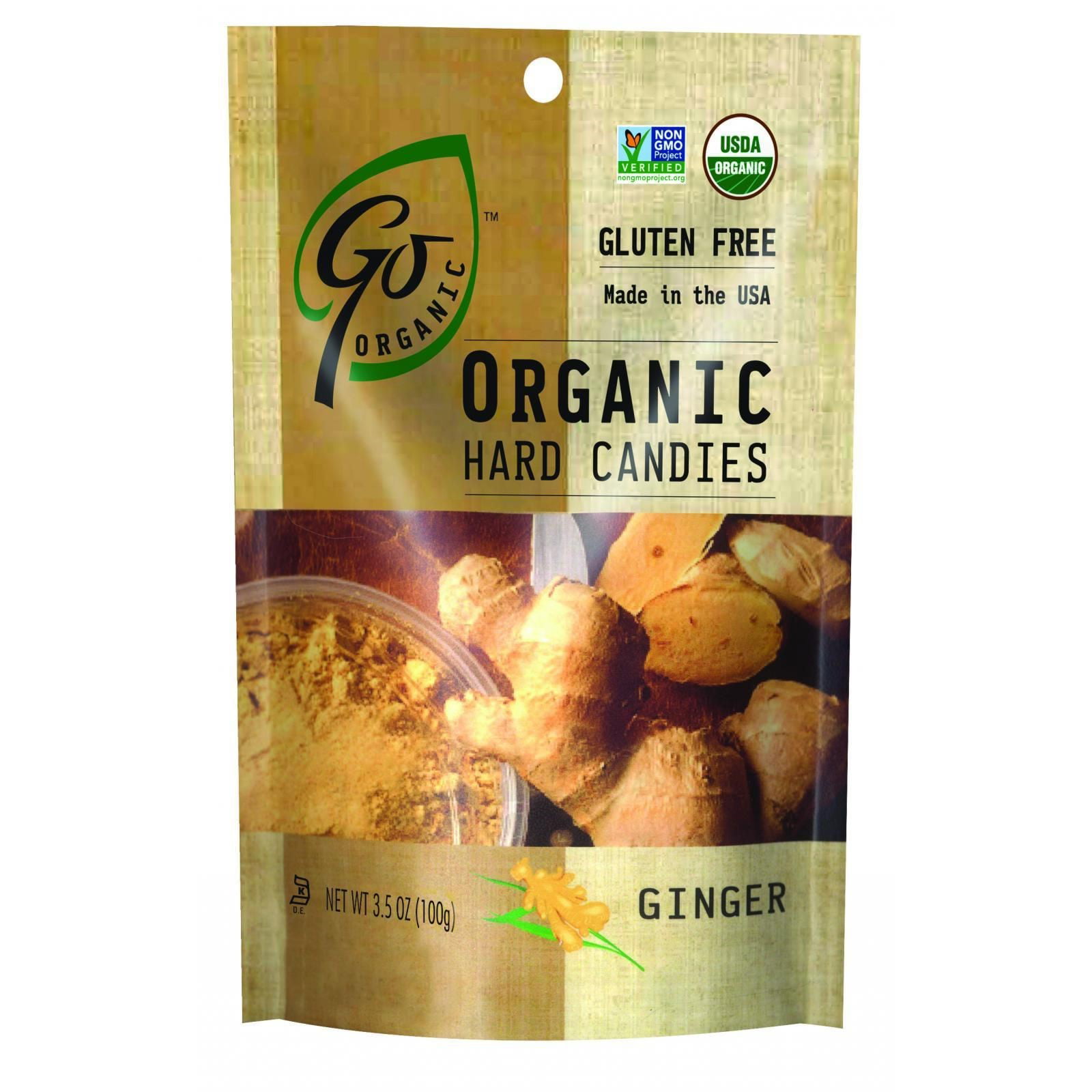 Go Naturally Usda Organic Ginger Hard Candy 35 Ounce Bag Of Individually Wrapped Candies
