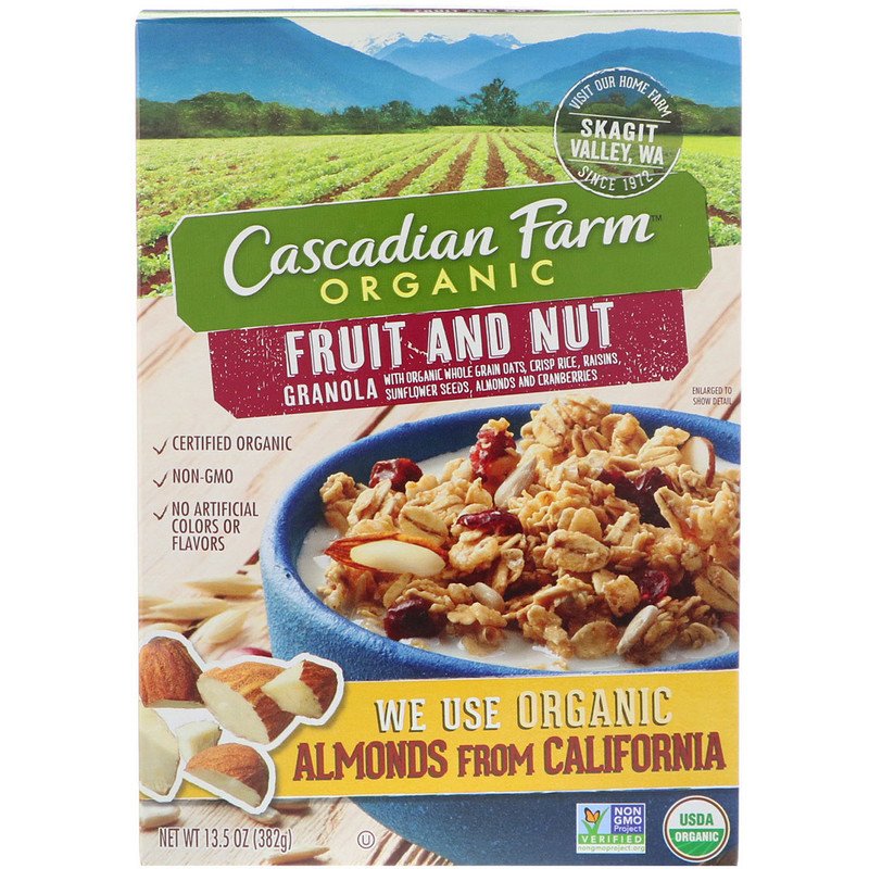 Cascadian Farm, Organic, Granola, Fruit and Nut, 13.5 oz