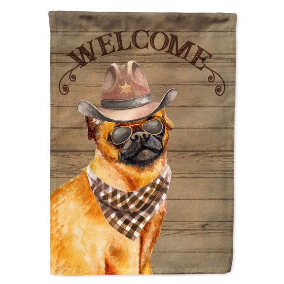 Carolines Treasures CK6365GF 11 x 0.01 x 15 in. Small Brabant Griffon Country Dog Flag Garden Size