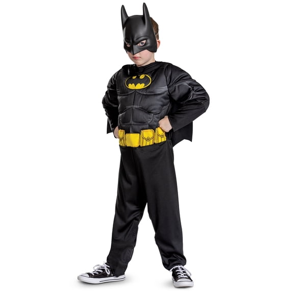DC Adaptive Batman Halloween Costume for Children, Boys Size XS (4/5), by Disguise