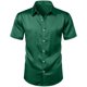 thumbnail image 4 of pstuiky camisetas camisas para hombre, Camisa informal de manga corta con solapa y botones de color liso para fiesta de baile para hombre camisas casuales para hombre xxxxl, 4 of 8