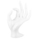 thumbnail image 1 of EeaseMX Exhibidor de anillos con forma de mano, soporte de maniquí para exhibición de joyas (blanco puro), 1 of 8