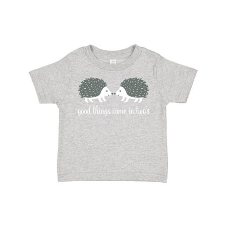 

Inktastic Twin Hedgehogs Baby Gift Gift Toddler Boy or Toddler Girl T-Shirt