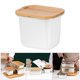 thumbnail image 3 of Recipiente para alimentos frescos perfecl acero inoxidable 304 2900 ml con tapa bambú, 3 of 8