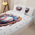 thumbnail image 3 of Homewish Colorful Gradient Bowknot Zipper Full Size Comforter Sets with Fitted Sheet and 2 Pillowcases For Girls,Kids Ball Games Zipper Bedding Set For Teens,Reversible,4 Pieces, 3 of 7
