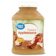 Great Value Cinnamon Applesauce, 48 oz Jar