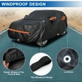 thumbnail image 6 of Upgraded Car Cover for Acura MDX RDX Waterproof Thickened PEVA+Cotton SUV Full Car Cover Outdoor Indoor Sun Rain Snow Dust Protection, 6 of 11