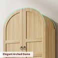 thumbnail image 3 of Arched Kitchen Pantry Storage Cabinet with 2 Drawers 72" Tall Farmhouse Wood Bookcase with 4 Doors for Kitchen Dining Room Bathroom, 3 of 7