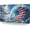 American Flag Ocean Wave, variant on Wave Front License Plate American Flag Ocean Wave Decorative Metal Car Plate Vanity Tag Aluminum Novelty License Plate Waterproof Colorfast 12×6 Inch Car Decor Accessory for Men Women