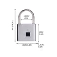 thumbnail image 3 of Cerradura de Puerta de Huellas Digitales Cerradura Digital de Huellas Digitales Cerradura Portátil de Seguridad de la Puerta Del Gimnasio Bolsa de Almacenamiento Del Gabinete Mochila Cerradura Portáti, 3 of 6