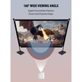 thumbnail image 4 of Écran de Projection 120 Pouces - Projecteur Extérieur avec Support - Portable 16:9 HD 4K pour Intérieur Extérieur Films Cinéma Maison Camping, 4 of 5