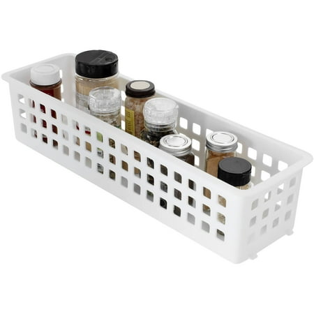 Rubbermaid 5" Slide-N-Stack Stacking Basket, White