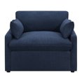 thumbnail image 4 of Destino Cushion Back Power Recliner Midnight Blue, 4 of 8