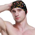 thumbnail image 3 of FYBTO Swimming Cap Trick or Treat Owl Colorful Unisex Adult FYBTO Polyester, 3 of 4