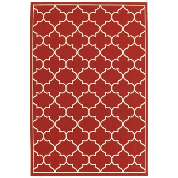 Avalon Home Mackay Quatrefoil Lattice Indoor/Outdoor Area Rug