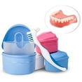 thumbnail image 3 of Denture Box Portable Denture Bath Case with Rinsing Basket Holder & Brush, 3 of 10