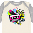 thumbnail image 4 of Inktastic The 80s Cassette Tapes Boys or Girls Long Sleeve Baby Bodysuit, 4 of 5