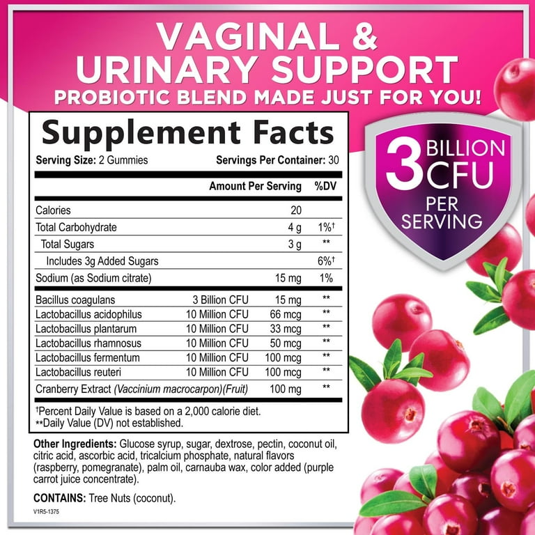 Vaginal Probiotics Gummies for Women - Supports Vaginal Health