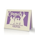 thumbnail image 5 of Personalized Graduation Cards Congratulations Grad Gift Graduation Decorations Supplies Laser Paper Cut with Any Name, 5 of 7