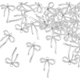 thumbnail image 1 of Dijes de lazo de aleación con diamantes de imitación, colgantes de lazo plateados y dorados, colgantes de circonita cúbica transparente para aretes, pulseras y collares., 1 of 9