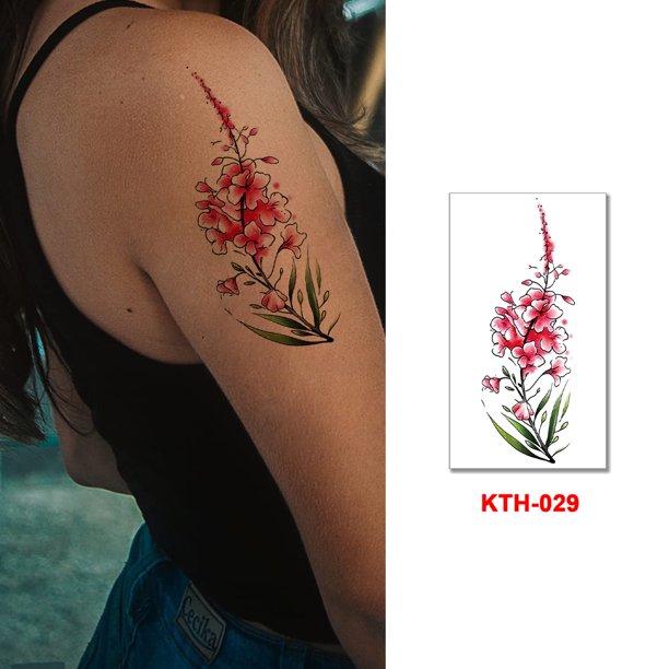 Tatuajes Temporales 6 uds arte tatuaje falso impermeable flor desechable tatuaje pegatinas para niños niñas Sywqhk Libre de BPA