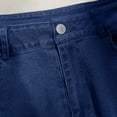 thumbnail image 6 of Capri Jeans for Women Mid Rise Straight Leg Casual Relaxed Fit Summer Cropped Denim Capris Pants Summer Trendy Crop Jeans with Pockets Daily Basics Dark Blue XL, 6 of 7