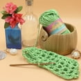 thumbnail image 4 of JubileeYarn Delightfully Plump Yarn - Super Chunky Bamboo - 100g/Skein - Minty Mint - 2 Skeins, 4 of 7