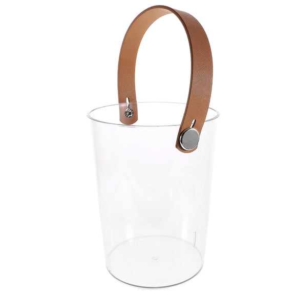 UPOUART Clear PET Ice Bucket for Parties and Events, Transparent Ice Tub, 1 Set